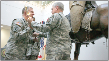 Command Sgt. Maj. Felt says farewell to post